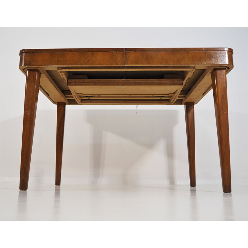 Czech Art Deco vintage dining table by Jindřich Halabala for UP Zavody, 1950s