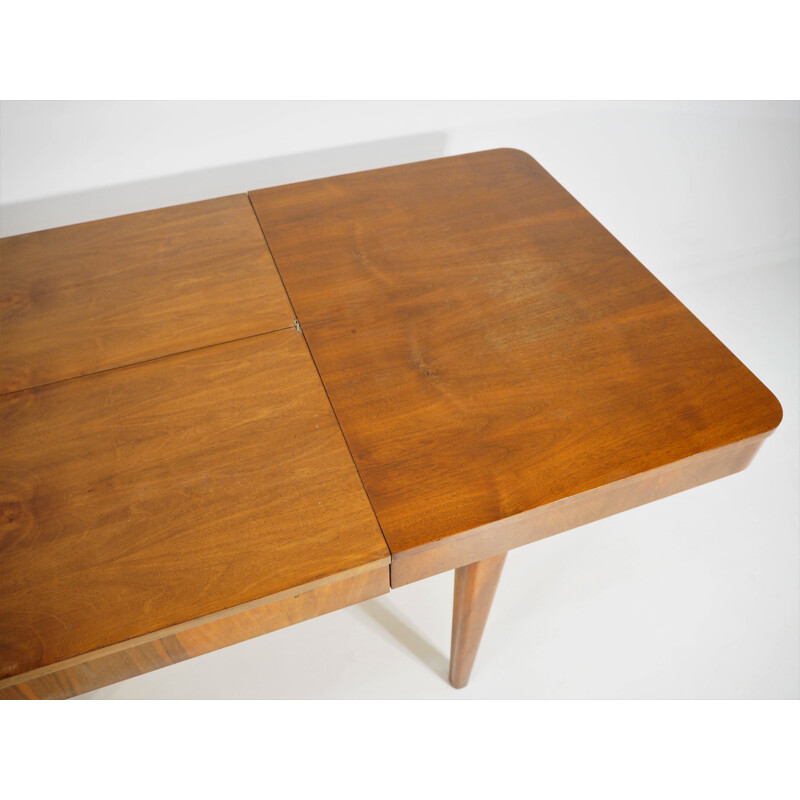 Czech Art Deco vintage dining table by Jindřich Halabala for UP Zavody, 1950s