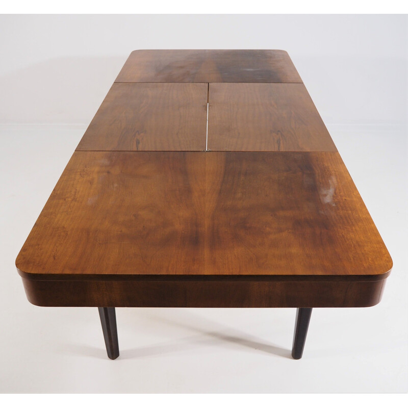 Czech vintage Art Deco vintage dining table by Jindřich Halabala for UP Zavody, 1950s