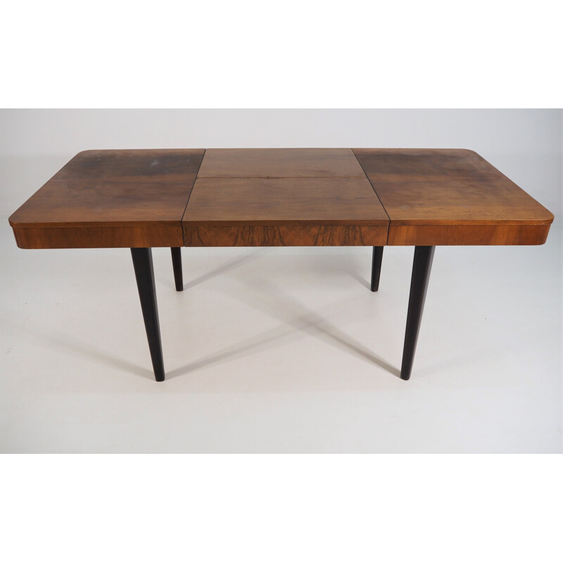 Czech vintage Art Deco vintage dining table by Jindřich Halabala for UP Zavody, 1950s