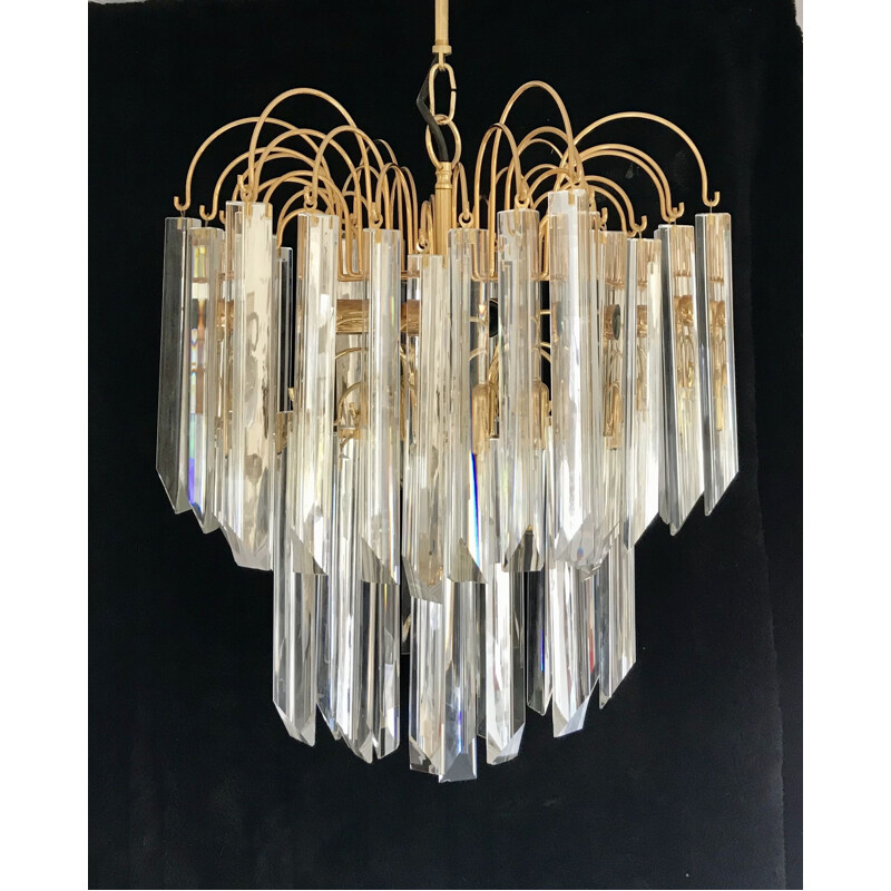 Large vintage chandelier by Venini, 1970