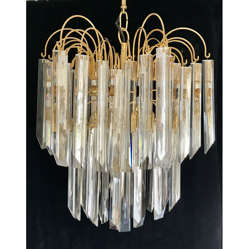 Large vintage chandelier by Venini, 1970