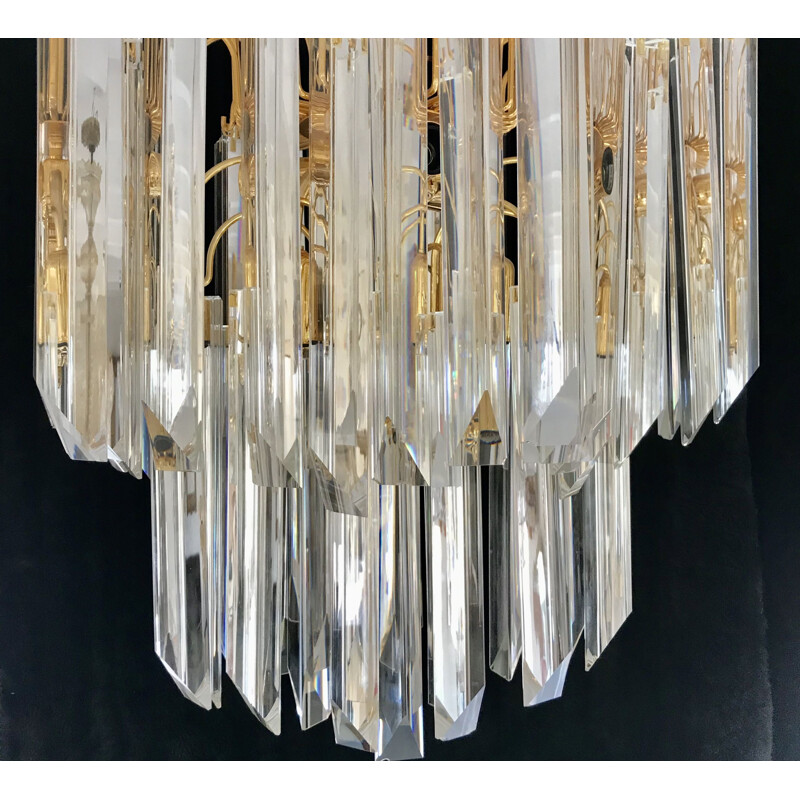Large vintage chandelier by Venini, 1970