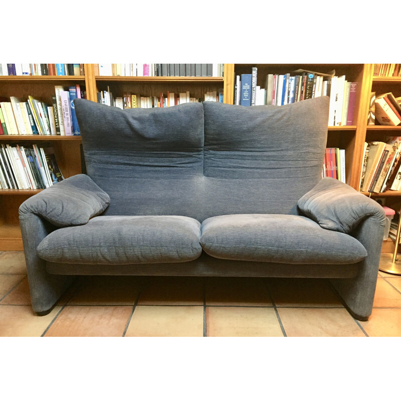 Vintage Maralunga sofa by Vico Magistretti, 1973s