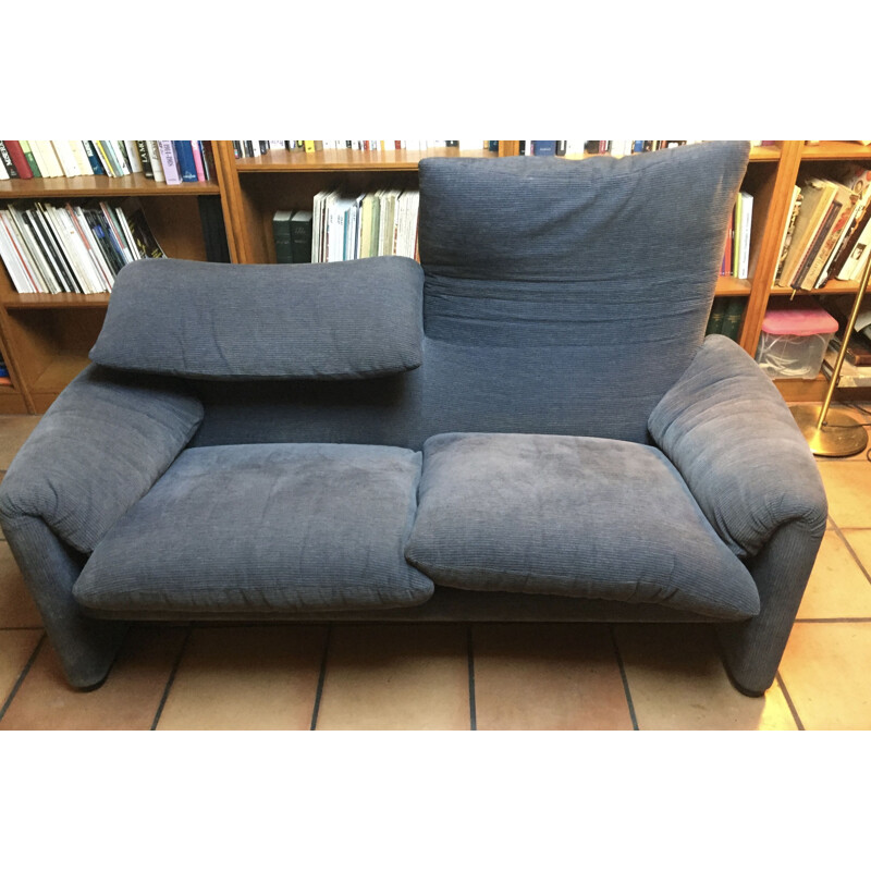 Vintage Maralunga sofa by Vico Magistretti, 1973s