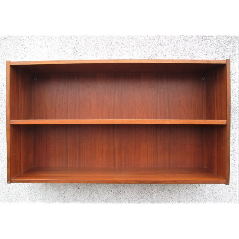 Vintage bookcase shelf in teak, 1970s