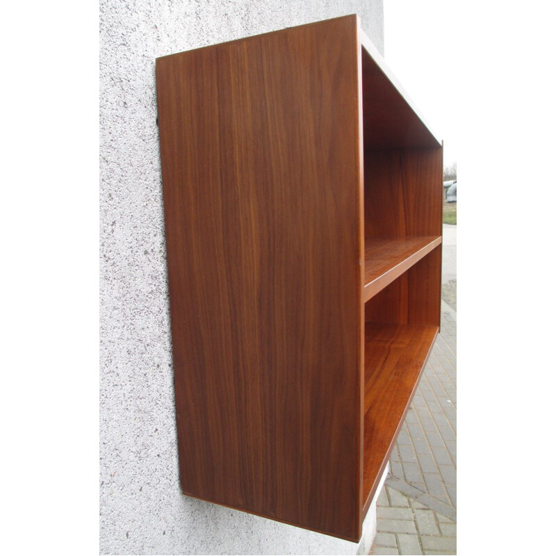 Vintage bookcase shelf in teak, 1970s