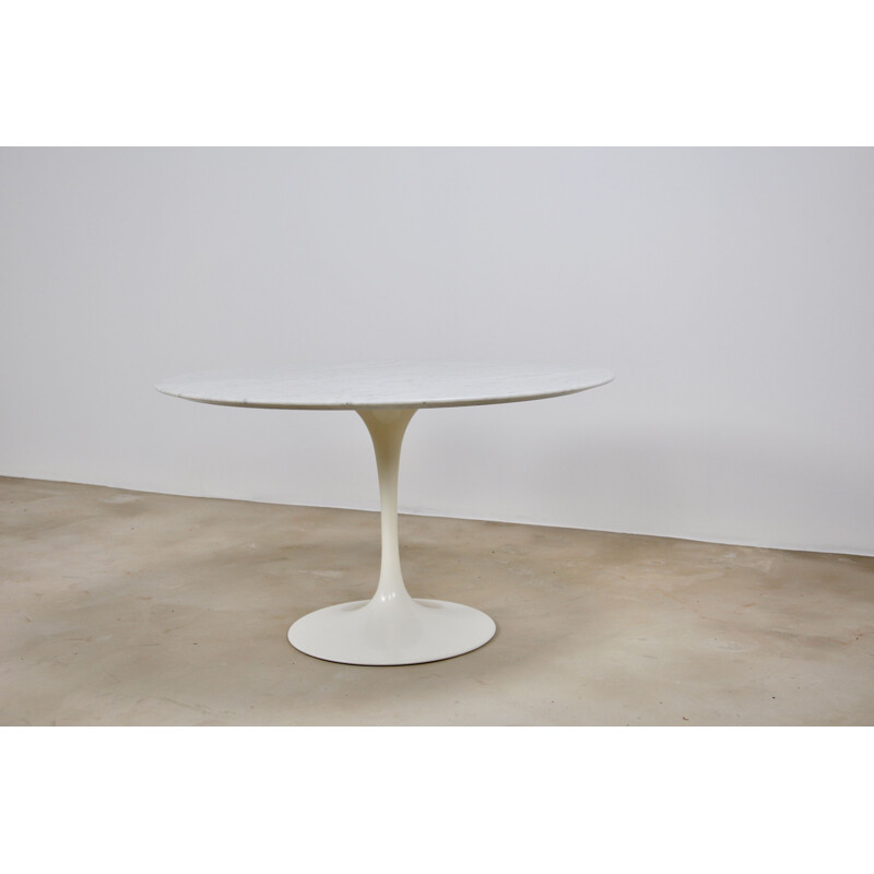 Table vintage en marbre de carrare par Eero Saarinen, 1960
