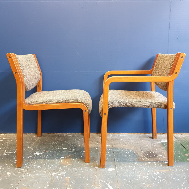 Set of 4 Vintage Dining Chairs from Tract, 1970-80s