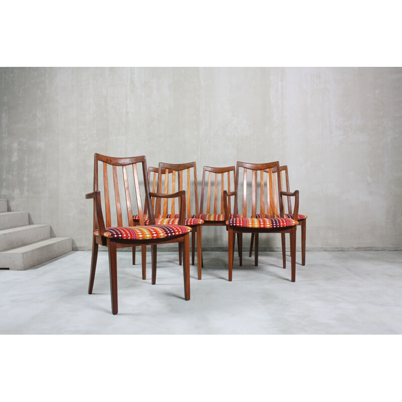 Set of 6 vintage dining chairs by Gplan, 1960s