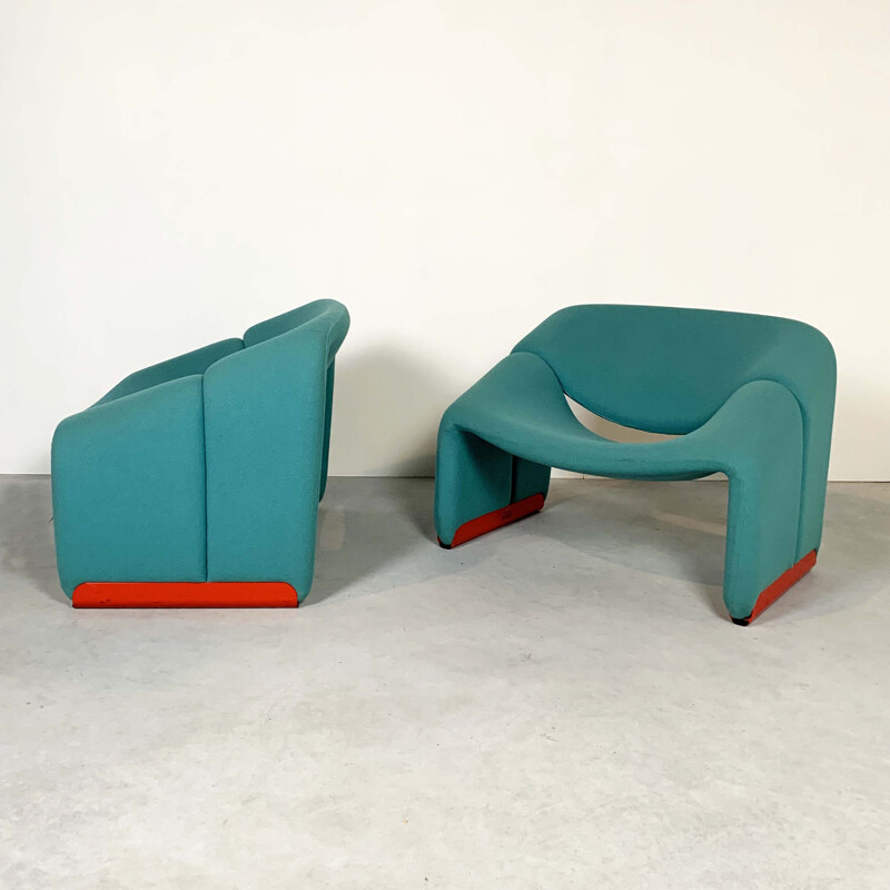 Pair of vintage F598 Groovy Chairs by Pierre Paulin for Artifort, 1970s
