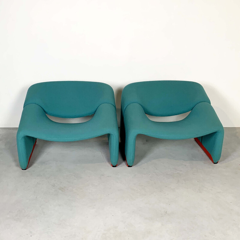 Pair of vintage F598 Groovy Chairs by Pierre Paulin for Artifort, 1970s