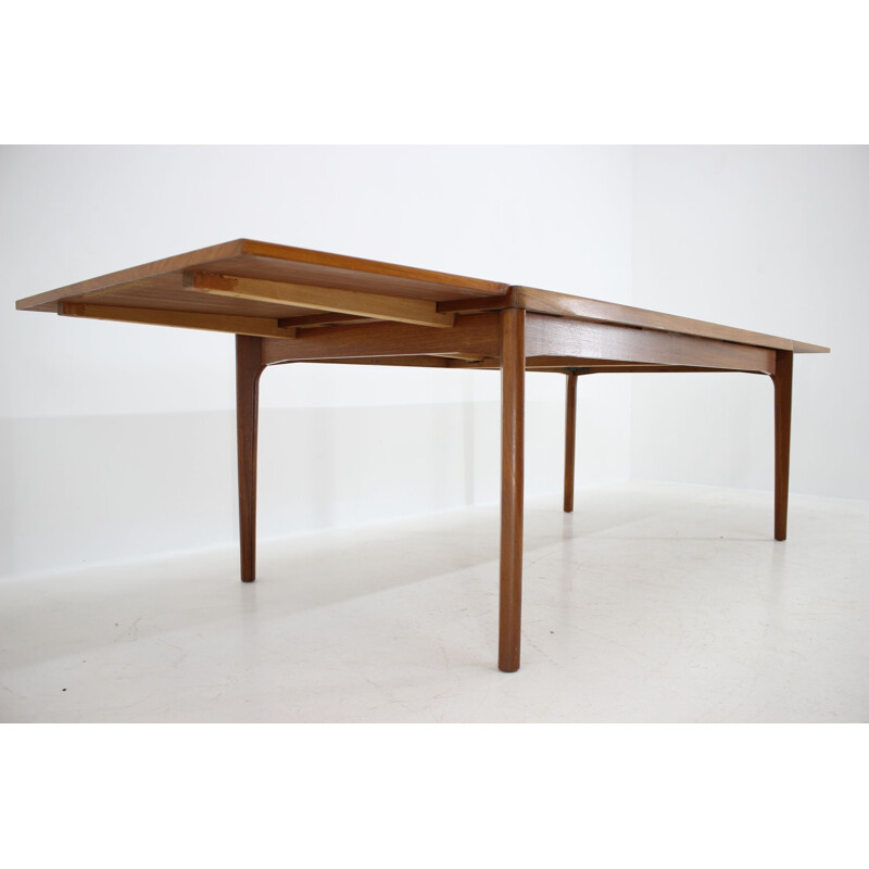 Vintage Teak Extendable Dining Table by Henning Kjærnulf for Vejle Mobelfabrik, 1960s