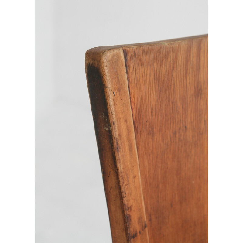 Paar vintage gebogen houten eetkamerstoelen van Thonet