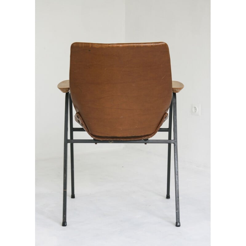 Brauner Vintage-Stuhl Lupina von Niko Kralj für Stol, 1970