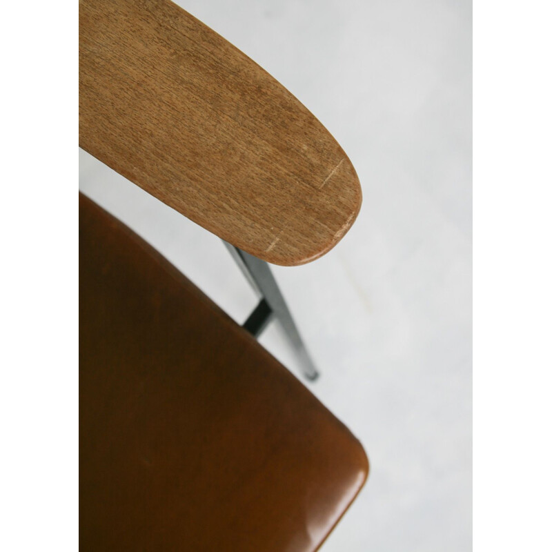 Vintage bruine Lupina stoel van Niko Kralj voor Stol, 1970