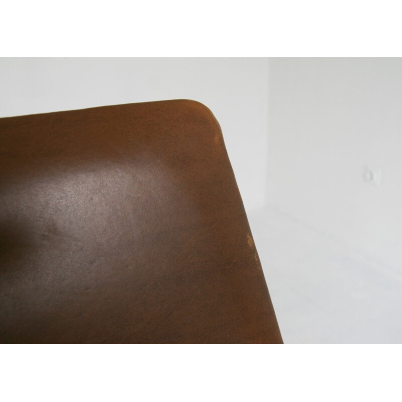 Vintage Brown Lupina chair from Niko Kralj for Stol, 1970s