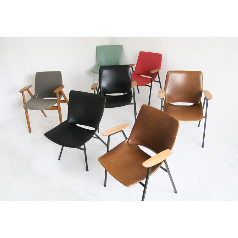 Silla Lupina vintage marrón de Niko Kralj para Stol, 1970