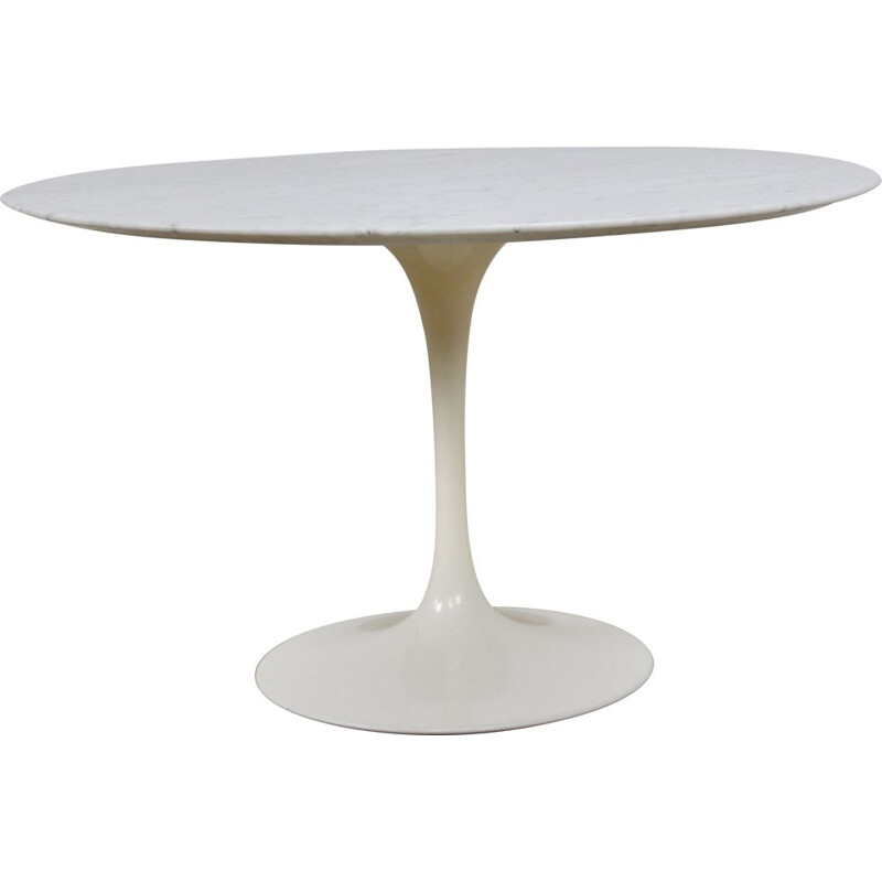 Vintage carrara marble table by Eero Saarinen, 1960s