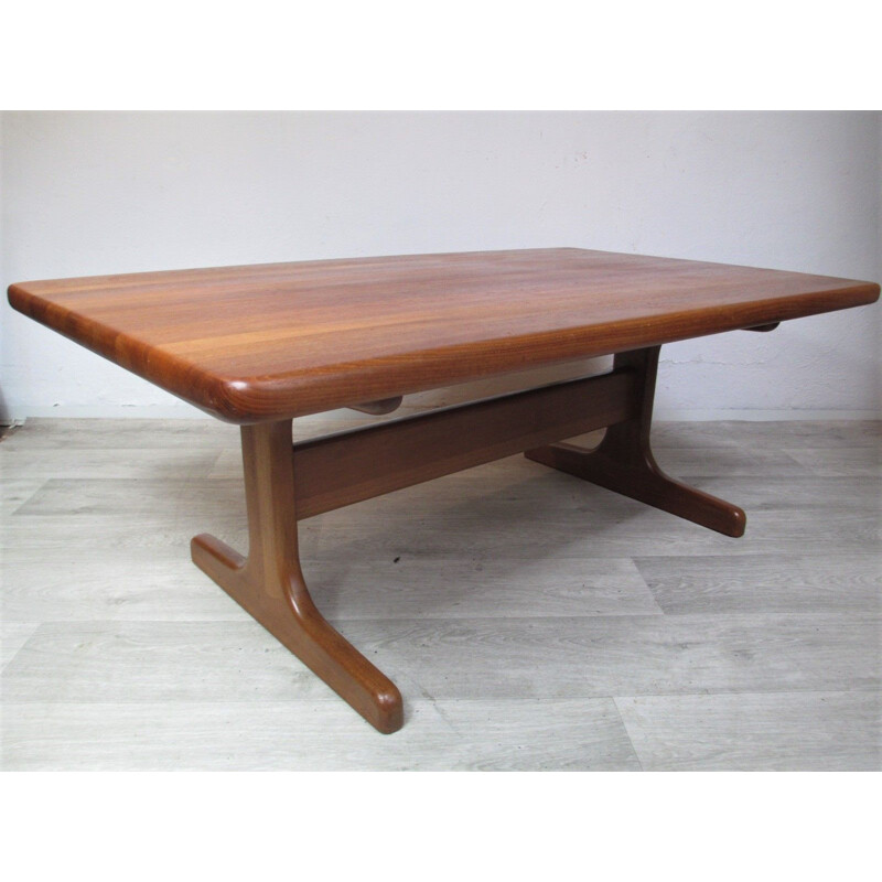 Vintage wooden coffee table, Denmark 1970