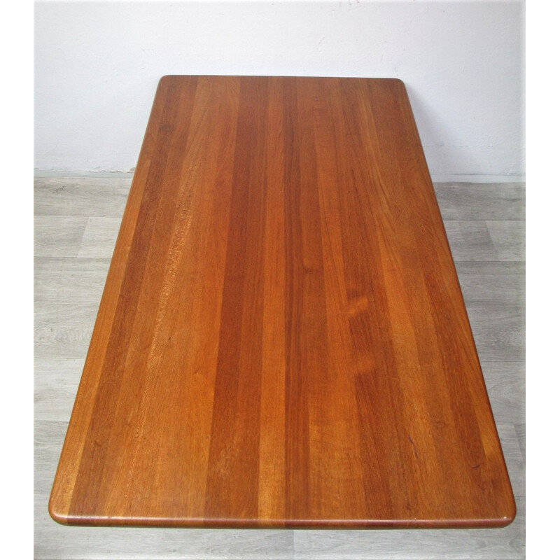 Mesa de centro vintage de madera, Dinamarca 1970