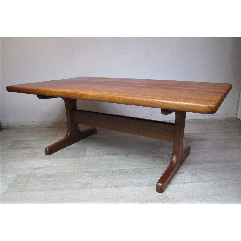 Vintage wooden coffee table, Denmark 1970