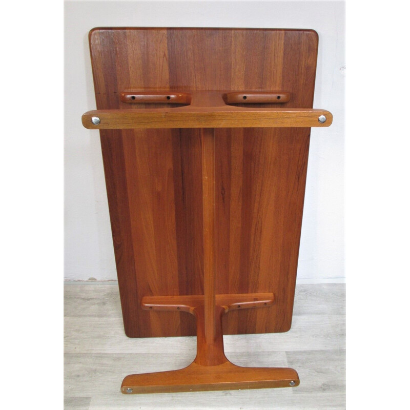 Mesa de centro vintage de madera, Dinamarca 1970