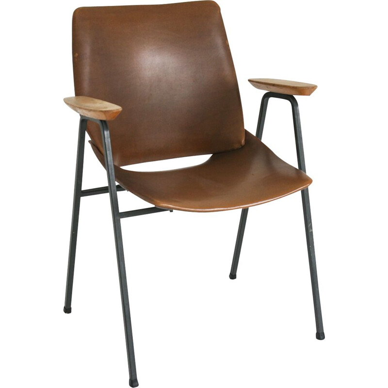 Silla Lupina vintage marrón de Niko Kralj para Stol, 1970