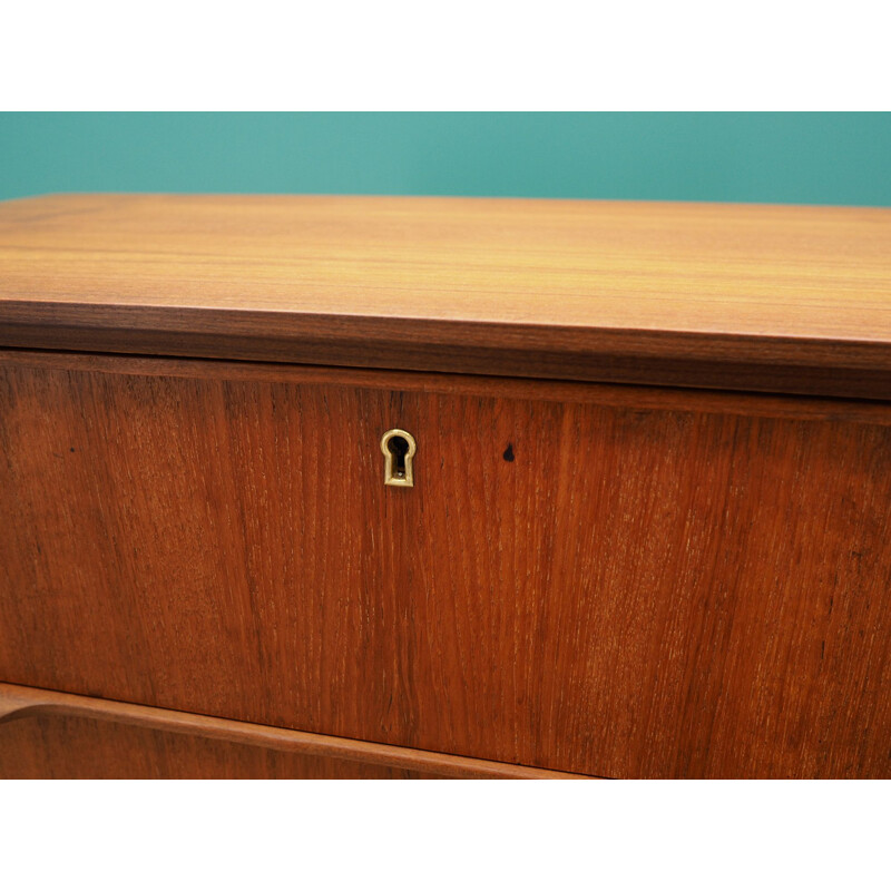 Vintage teak chest of drawers, 1960-70s