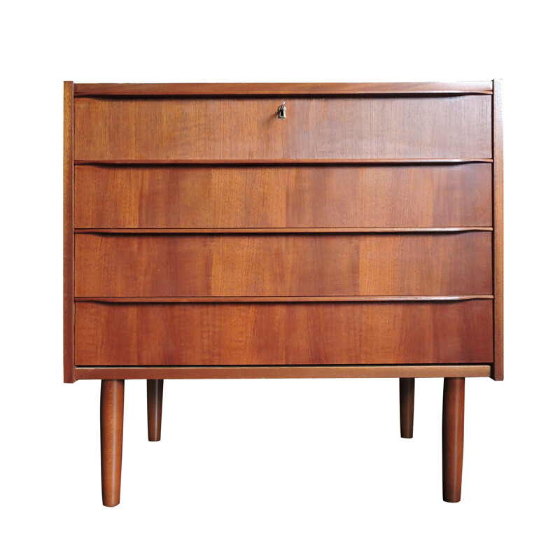 Vintage Danish Teak Chest of Drawers, 1960s