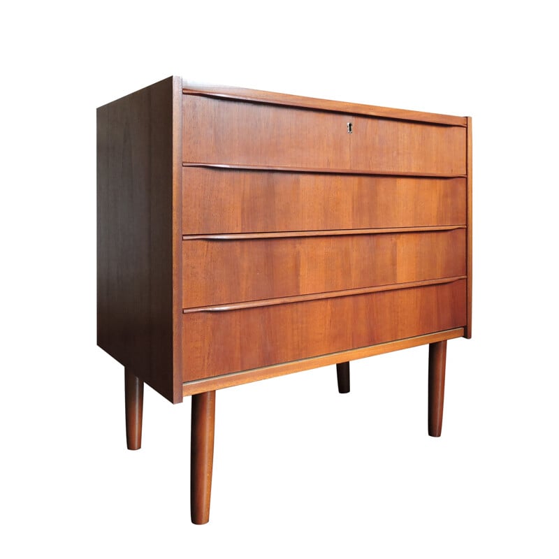 Vintage Danish Teak Chest of Drawers, 1960s