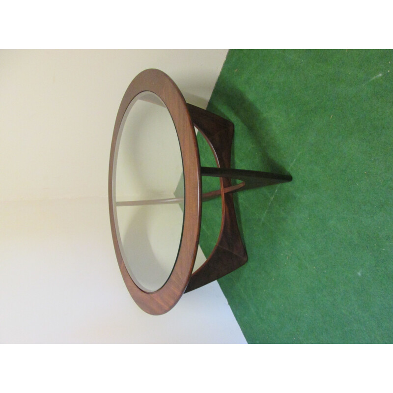 Vintage round coffee table "Astro" by Victor B.Wilkins for G-Plan in teak wood 