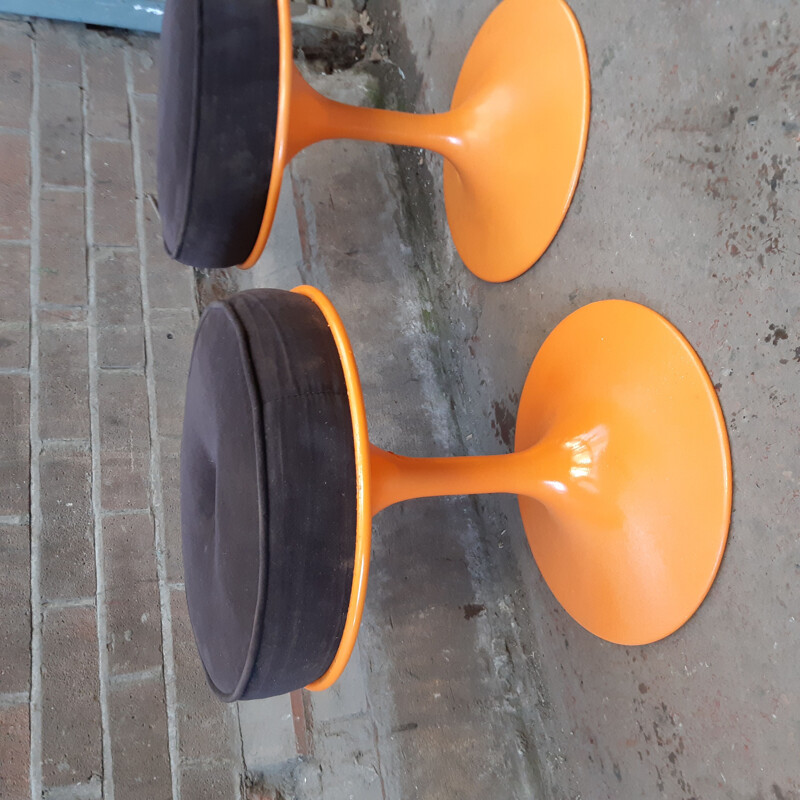 Vintage pair of Tulip Stools 