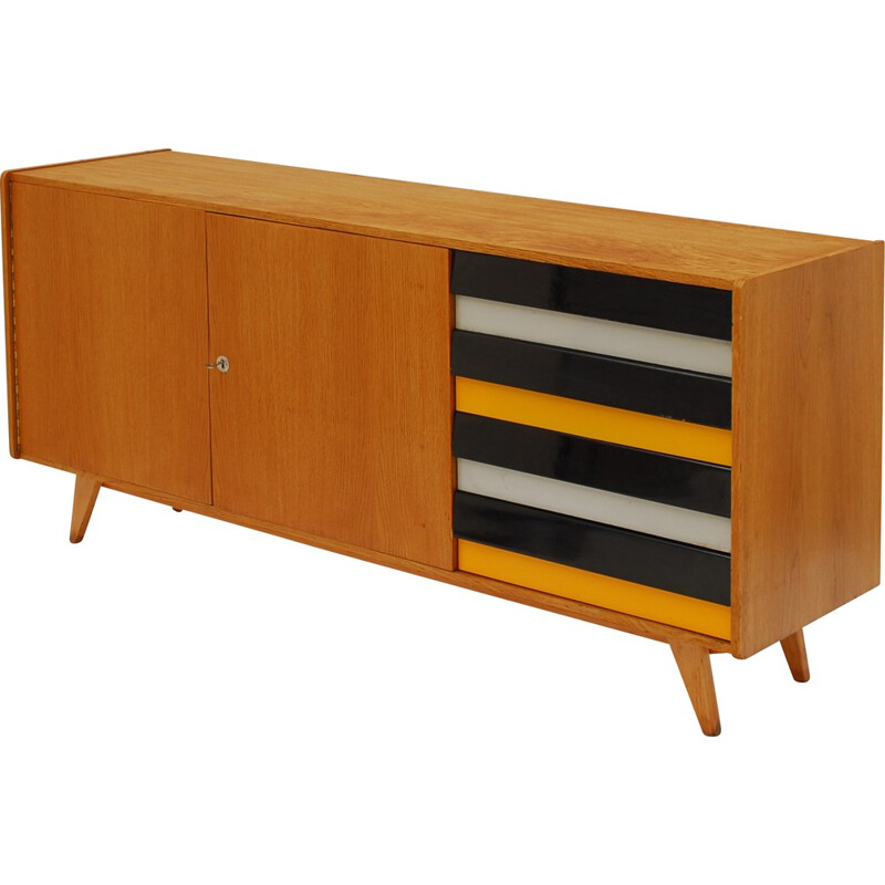 Interiér Praha Czech "U460" sideboard in oakwood, Jiri JIROUTEK - 1960s