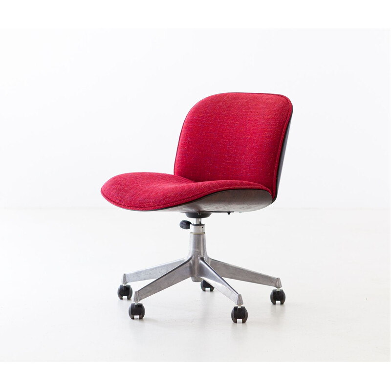 Vintage Swivel Desk Chair by Ico Parisi for MIM Roma, 1950s