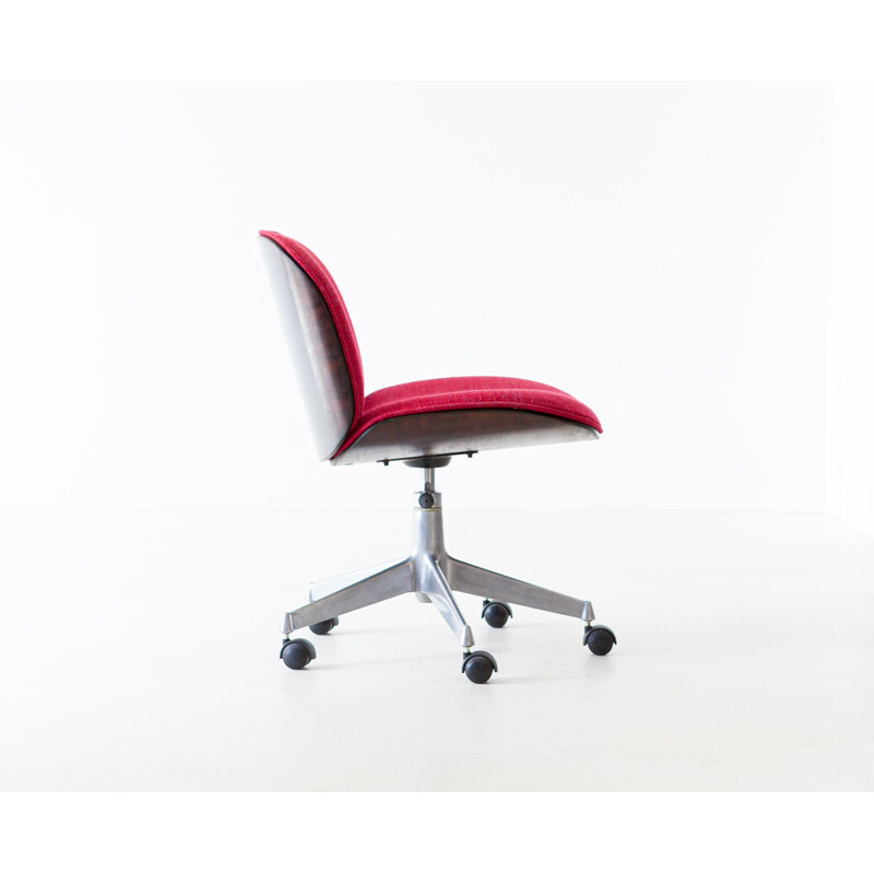 Vintage Swivel Desk Chair by Ico Parisi for MIM Roma, 1950s