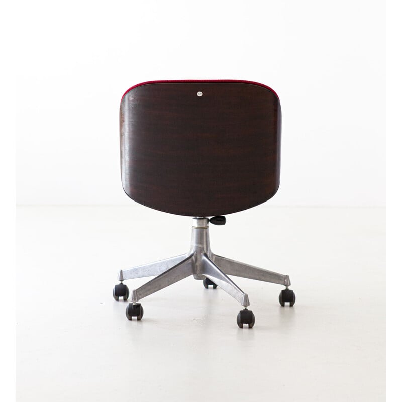 Vintage Swivel Desk Chair by Ico Parisi for MIM Roma, 1950s