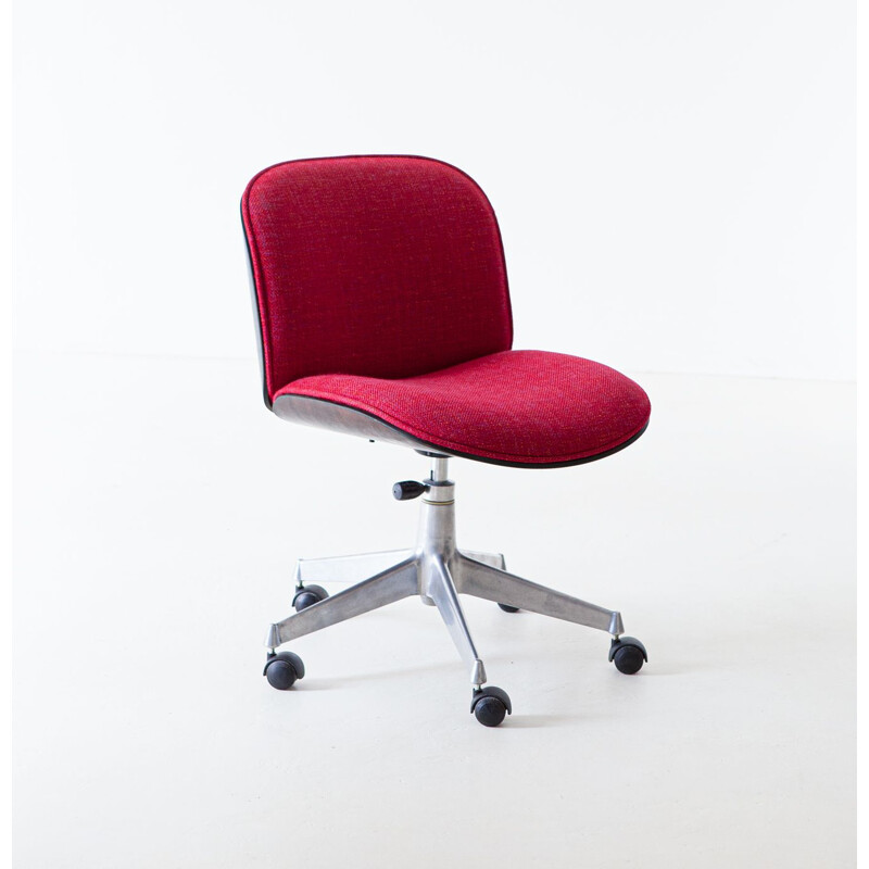 Vintage Swivel Desk Chair by Ico Parisi for MIM Roma, 1950s