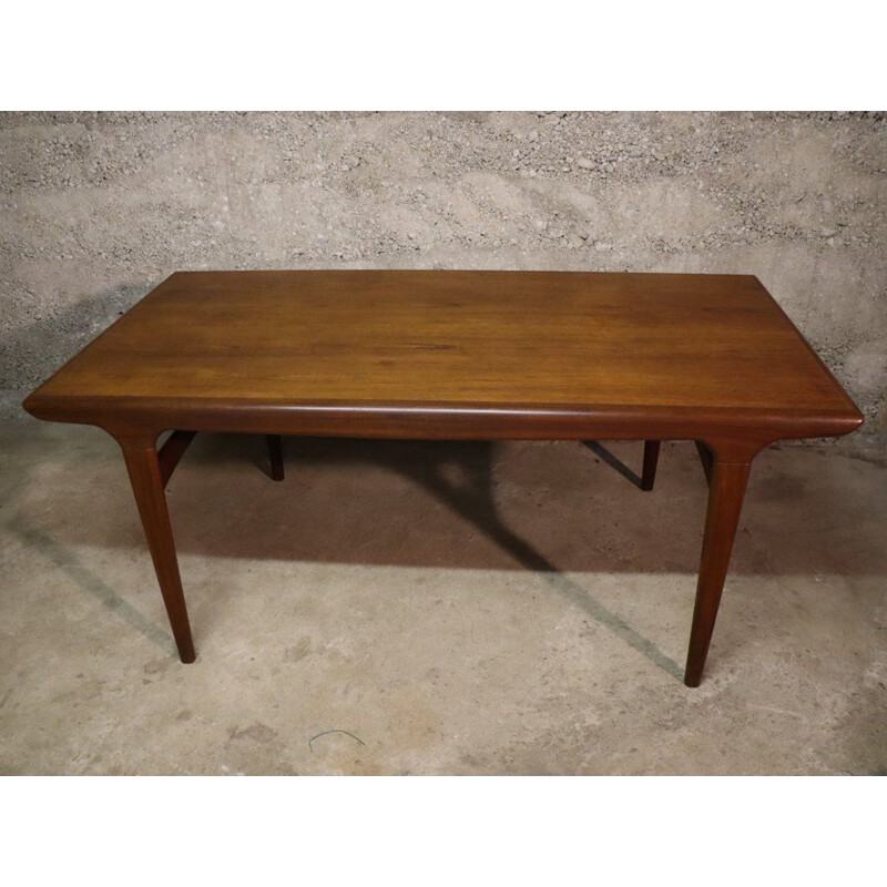 Scandinavian extensible teak dining table Samcom 1960