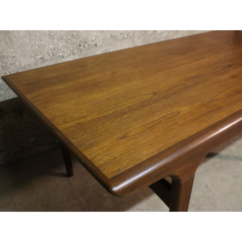 Scandinavian extensible teak dining table Samcom 1960