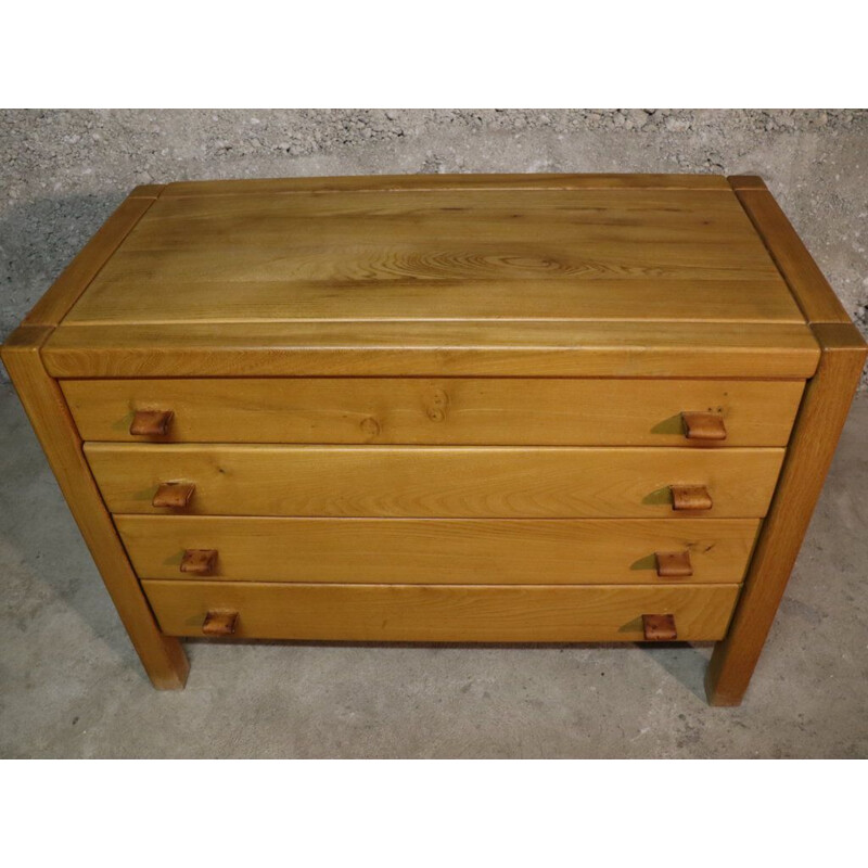 Vintage solid elm chest of drawers by house Regain