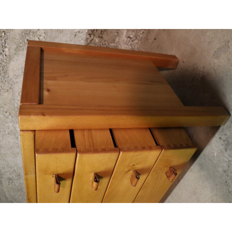 Vintage solid elm chest of drawers by house Regain