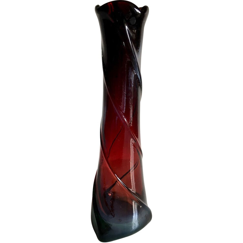 Vintage blown glass vase, 1930s