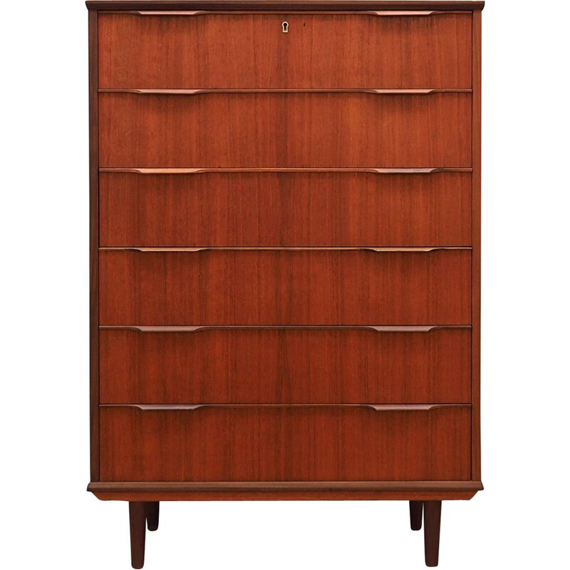 Vintage teak chest of drawers, 1960-70s