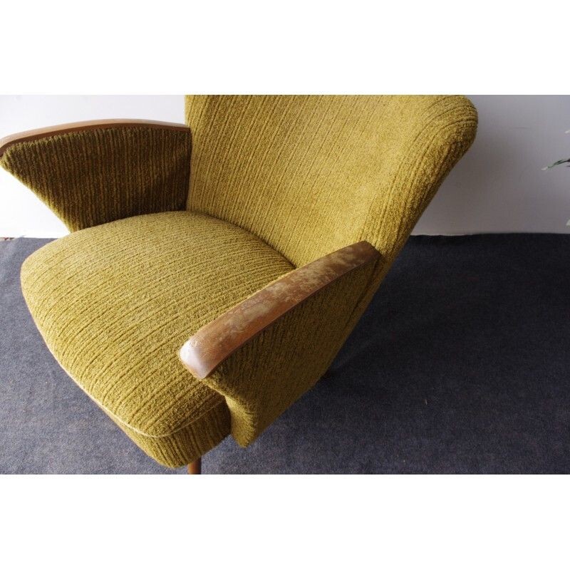 Fauteuil Vintage Club avec accoudoirs, 1960