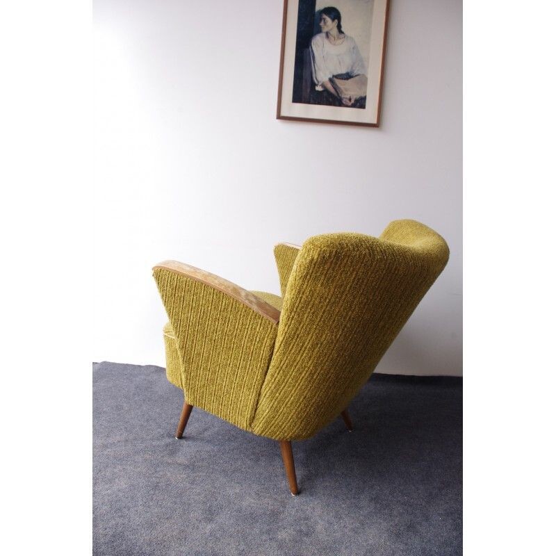 Fauteuil Vintage Club avec accoudoirs, 1960