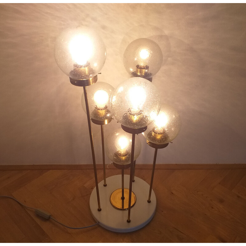 Vintage floor lamp Sputnik by Kamenicky Senov, 1970s