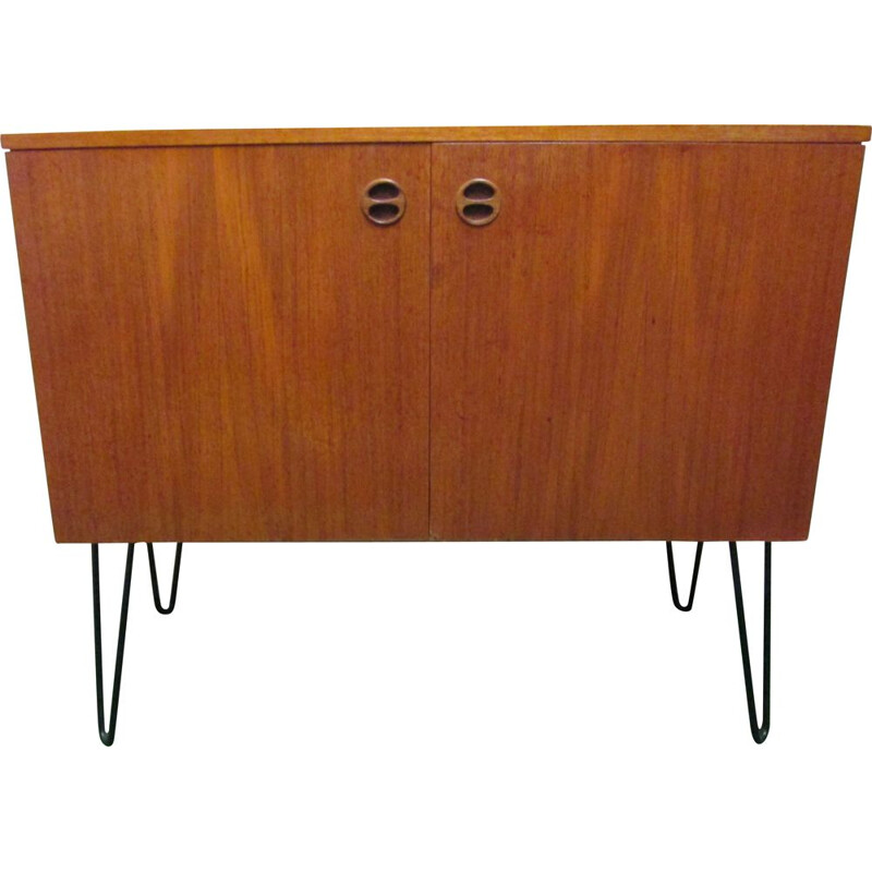 Vintage teak sideboard with pin feet