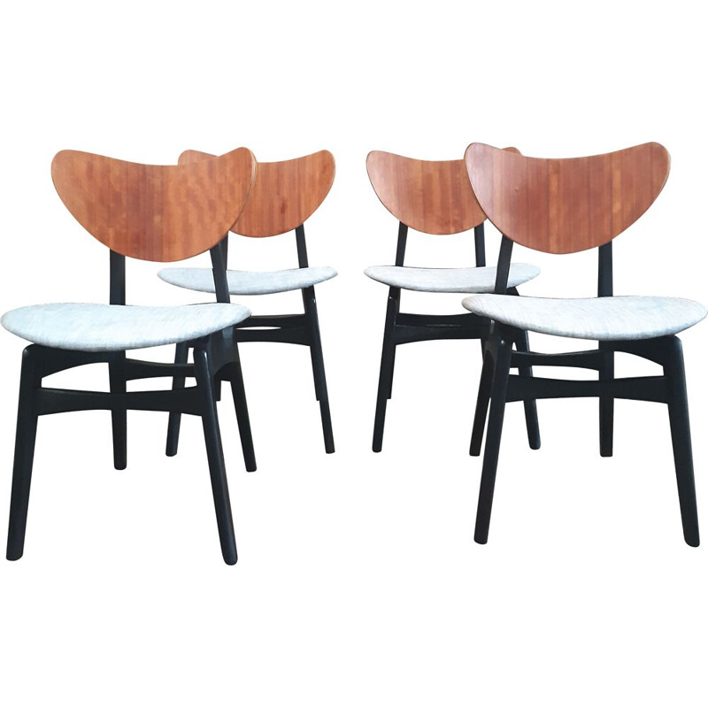 Set of 4 Dining Chairs "Butterfly" by G Plan 
