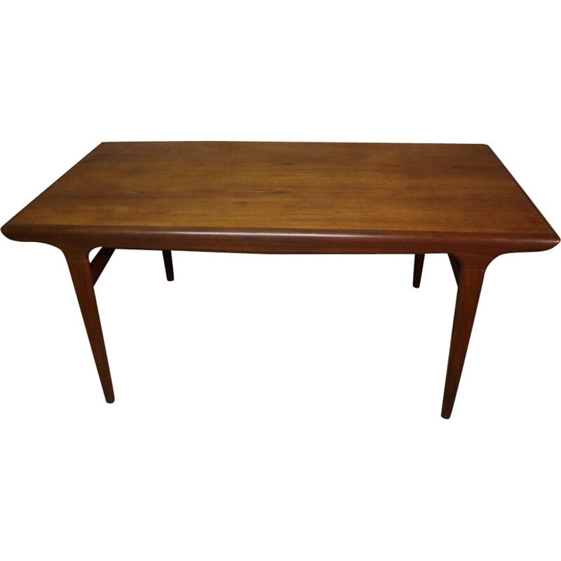 Scandinavian extensible teak dining table Samcom 1960